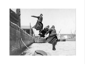 PLA policemen testing life-jackets: c. 1930