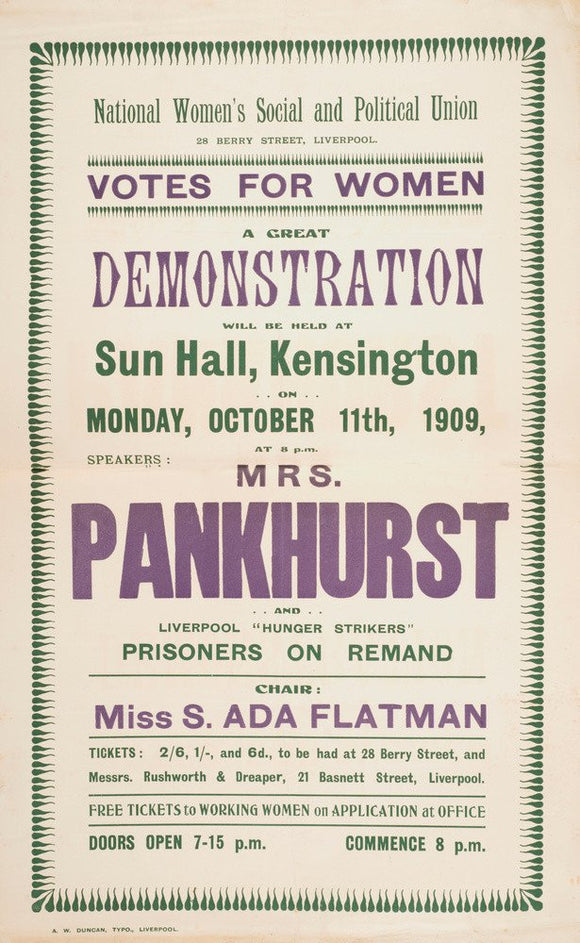 Suffrage Records scrapbook; 1908-1910