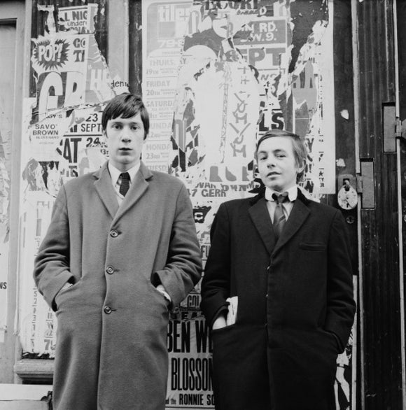 Two young men in Carnaby Street: 1967