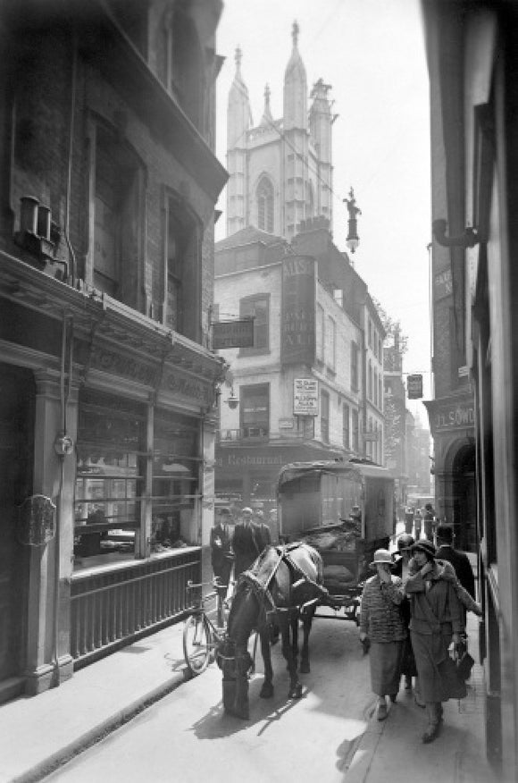 Bow Lane, Looking South: 20th century