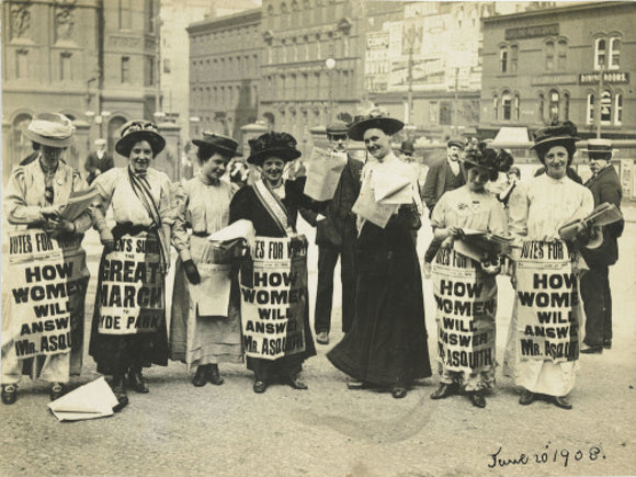 Suffragettes Poster Parade:  20 June, 1908