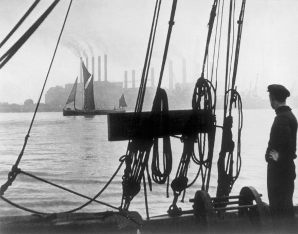 Working boats on The River Thames; 1937