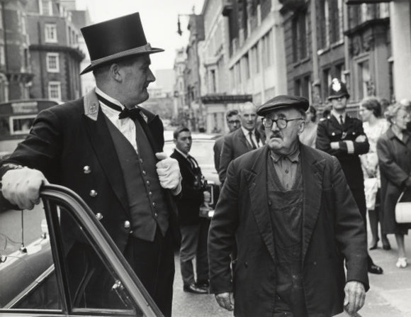 Outside the door at Claridges Hotel; 1967