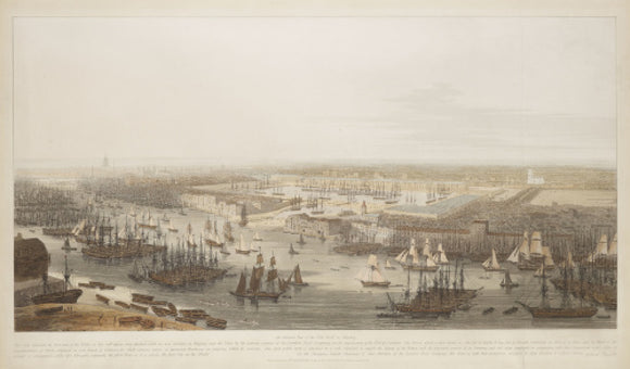 A View of the London Docks; 1808