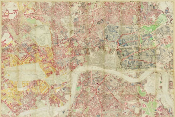 Booth Poverty Map sections 1- 50; 1889