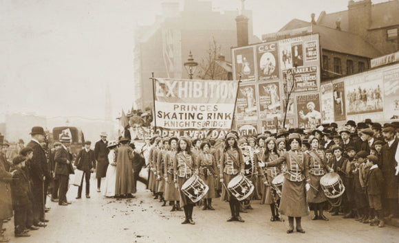 The Women's Social and Political Union Drum and Fife Band, 1909