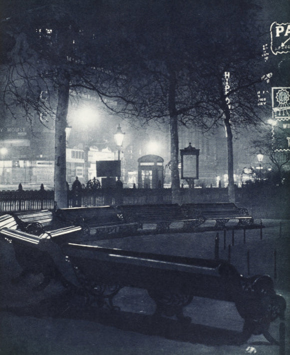 Leicester Square at night; 1934